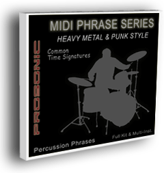 MIDI Phrase Series - Heavy Metal & Punk STYLE
