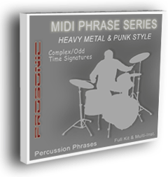 MIDI Phrase Series - Heavy Metal & Punk STYLE