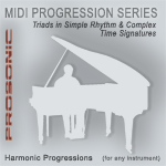 Midi Chord Progressions - Triads in Simple Rhythm & Complex Time Signatures Style