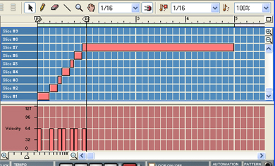 To Track button in Reason automatically sequences the pattern.