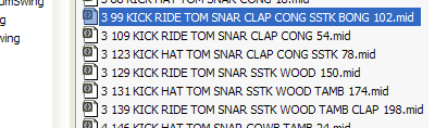 Drum Pattern Midi Files Cont