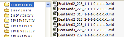 midi chord progression folder