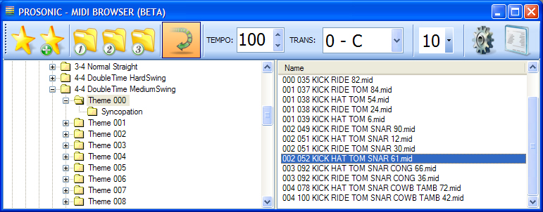 PROSONIC'S MIDI BROWSER